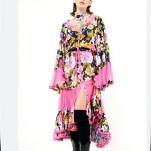 NWT Aratta Flower Bomb Midi Dress. XS